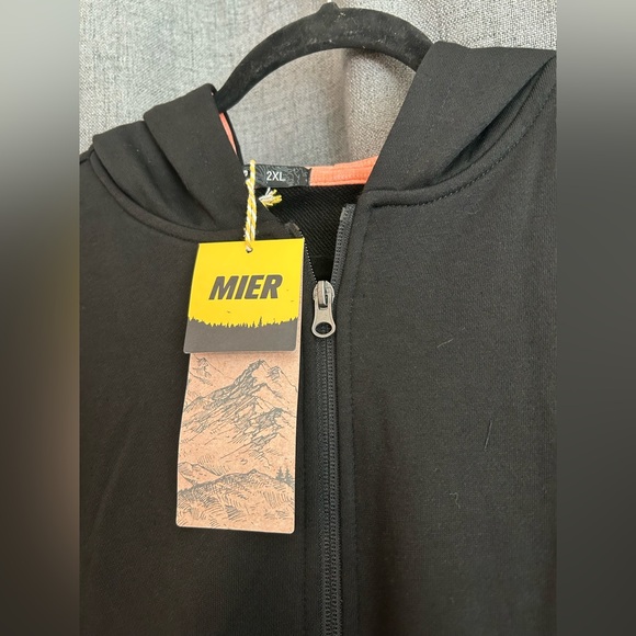 MIER Men’s Long Sleeve Hoodie NWT XXL - Picture 2 of 4